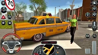 Taxi Sim 2016 #16 - CRAZY DRIVER! Taxi Game Android IOS gameplay #taxigames