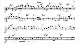 Cannonball Adderley Wabash Solo Transcription