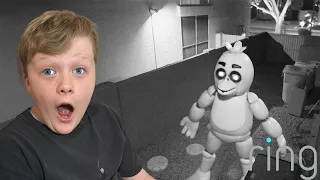 We caught Chica on our Security Camera! Fazbear Nights is the Scariest FNAF EVER!