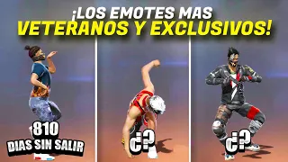 TOP 7 EMOTES MAS VETERANOS Y EXCLUSIVOS DE TODO FREE FIRE!! - Juanpablo 31