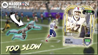 TOTY MYTHIC JOSH ALLEN IS TOO GOOD!! MADDEN MOBILE 24 TOTY MYTHIC GAMEPLAY!!