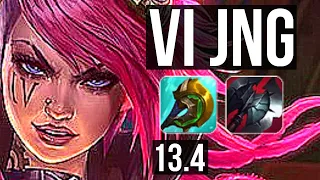 VI vs EKKO (JNG) | Rank 5 Vi, 10/1/5, Legendary, Rank 25 | KR Challenger | 13.4