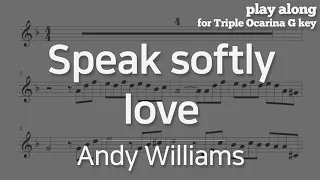 대부 OST / Andy Williams - Speak softly love, 악보 반주 play along MR (오카리나, 리코더,팬플룻, 하모니카, 바이올린)