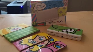 New 3DS Cover Face Plates and Matching Themes Review Yoshi Peach and Isabelle (Import)