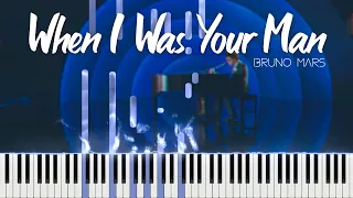 Bruno Mars - When I Was Your Man (Piano Tutorial + Sheets)