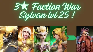 Faction War Sylvan étage 25 en 3★ - Awaken Chaos Era