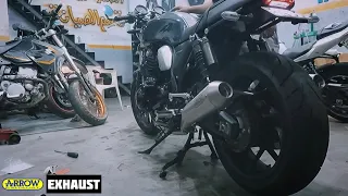 CB1100RS stock exhaust vs Arrow