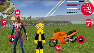 Mafia Spiderman-Stickman Rope Hero gangster city #2- Android Gameplay