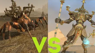 Иеротитан vs Паук Арахнорока Total War Warhammer 2. тесты юнитов v1.4.1.