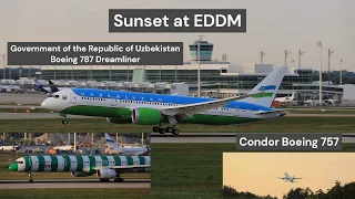 Uzbekistan Government B787, Condor B757 and more | 4 minutes 44 seconds of aviation at EDDM |Part 13