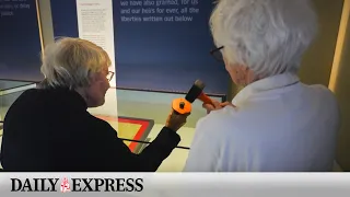 Pensioner protesters break Magna Carta glass