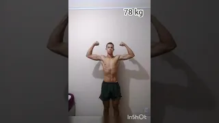 Evolução de um Ectomorfo Natural de 20 anos_4 meses de musculação #1 | #shorts #gym