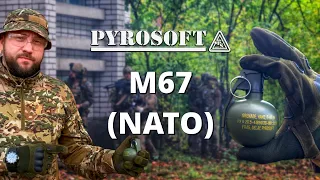 Новинка! страйкбольная граната НАТО67 с активной чекой от Пирософт!