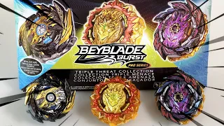 PRO SERIES ENDS WITH THIS? 🤦‍♂️ | Triple Threat Collection 3-Pack Beyblade Burst Pro Series Unboxing