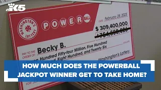 How much of the $754.6 million Powerball jackpot does the winner actually get to take home?