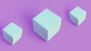 DIY Origami Cube Box Making Tutorial | How to Make a Paper Cube Box