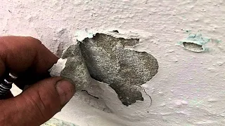 Как снять старую краску со стен при ремонте!