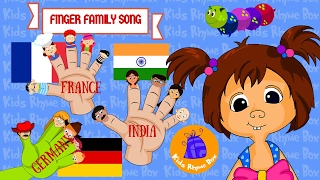 World Finger Family Collection | French/Indian/German/Original | Nursery Rhymes | KIDS RHYME BOX