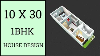 10 x 30 House Plan ll 300 Sqft House Design ll 10 x 30 ghar ka naksha