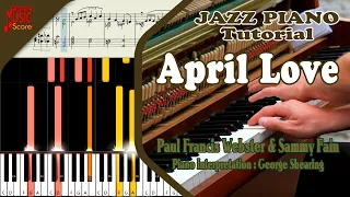 April Love [Paul Francis Webster & Sammy Fain] | Jazz Piano Tutorial