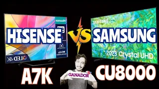 Hisense A7K vs CU8000 Samsung ¿cuál conviene comprar más? televisores en oferta!