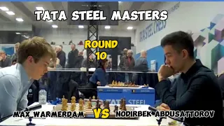 Warmerdam vs Abdusattorov! Tata Steel Masters Round 10