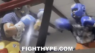 SHAKUR STEVENSON UNRELEASED FOOTAGE OF SPARRING VS. RICHARDSON HITCHINS; TRYING OPPOSITE STANCES