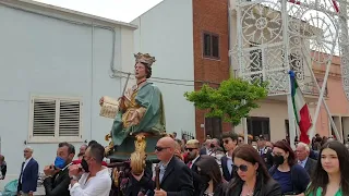 Diso (Lecce) rientro processione S.s. Apostoli Filippo e Giacomo. 1 maggio 2022