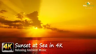 Romantic Sunset at Sea - Sunset Video in 4K - 4K Nature Relaxation Video