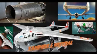 SNCASE SE 535 MISTRAL Heller 1/72 vintage Présentation Histoire et maquette ( De Havilland Vampire )