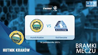 Bramki meczu: Hutnik Kraków - Stal Rzeszów (eWinner 2.Liga - sezon 2021/22)