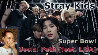 🏆, 🥗 и опенинг к анимэ || Stray Kids - Super Bowl; Social Path (feat. LiSA) Reaction