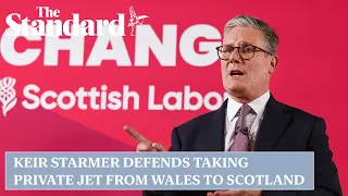 Keir Starmer defends taking private jet from Wales to Scotland