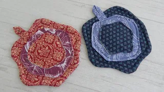 How to use leftovers, gift idea. Potholders without edge finishing. The best way.