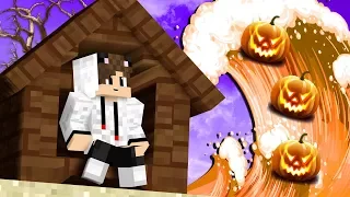 STRAŠIDELNÝ DŮM VS HALLOWEENSKÉ TSUNAMI V MINECRAFTU!!👻🎃