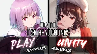 「8D Nightcore COLLABORATION」→ Play ✗ Unity (Alan Walker / Switching Vocals) - (ft. Berry実)