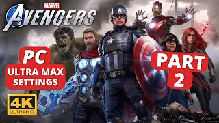 Marvel's Avengers PC Gameplay Walkthrough Part 2 (4K Ultra Max Settings)