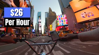 Delivering Food During NYC Rush Hour On My E-bike | Night Shift