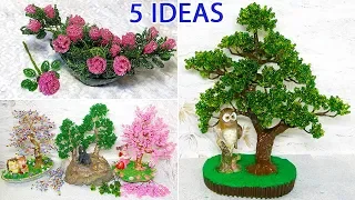 5 IDEAS crafts from BEADS. Gifts Do it yourself.