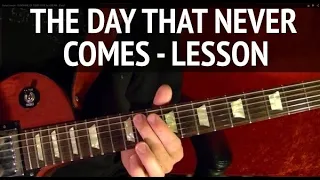 The Day That Never Comes Intro by Metallica - Guitar Lesson