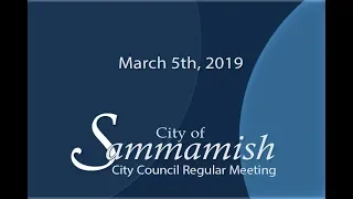 March 5th, 2019 - City Council Meeting