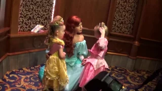 Princess Ariel and Cinderella Meet and Greet Disneyland CA 2016