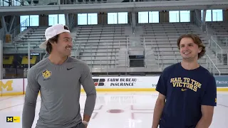 Meet the Freshmen: Luca Fantilli Takes a Lap with Grad Student Nolan Moyle