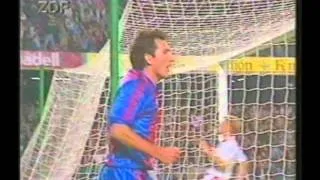 1991 October 23 Barcelona Spain 2 Kaiserslautern Germany 0 Champions League