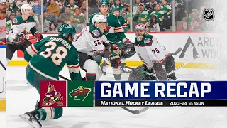 Arizona Coyotes vs Minnesota Wild | March 12, 2024 | Game Highlights | NHL Regular Season