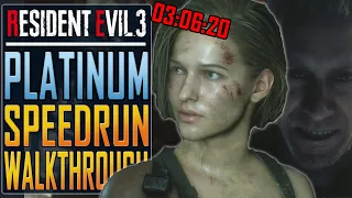 Resident Evil 3 - Platinum Speedrun Walkthrough in 03:06:20 - Full Game Trophy Guide