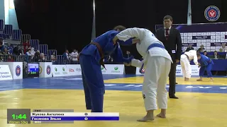 52 kg Жукова А Гасанова Э 09 11 2018 Т3 Первенство России среди юношей и девушек до 18 лет, ТЮМЕНЬ