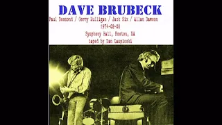 Dave Brubeck - 1974-02-08, Symphony Hall, Boston, MA