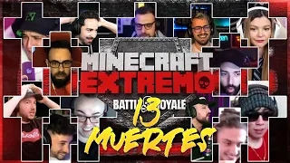 TODAS LAS MUERTES FINAL MINECRAFT EXTREMO | 13 ELIMINADOS ☠️