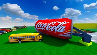 Cars vs Coca Cola Can |Teardown